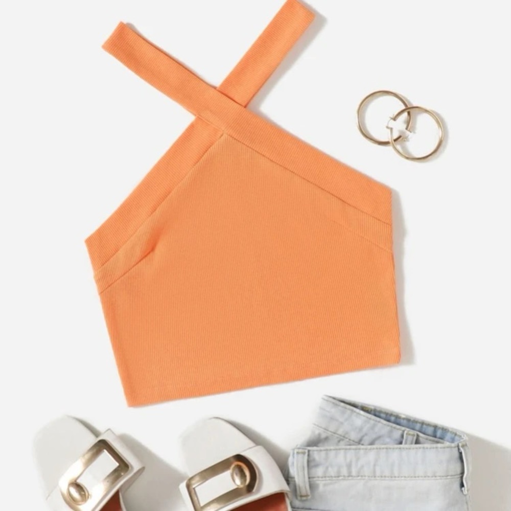 shein halter crop top